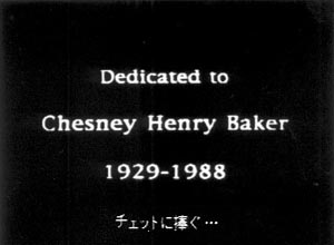 Dedicated to Chet